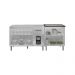 Armário Cozinha Gabinete pia de 120 cm com Balcão Cooktop 5 bocas Branco 