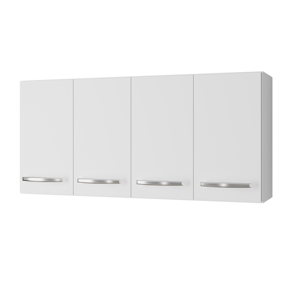 Armario Aereo 120 cm 4P Mara Branco Mobbs