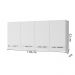 Armario Aereo 120 cm 4P Mara Branco Mobbs