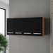 Armario Aereo 120 cm 4P Mara Savana Preto Mobbs