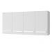 Armario Aereo 4 Portas 120cm 9160 Branco Mobbs