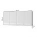 Armario Aereo 4 Portas 120cm 9160 Branco Mobbs