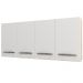 Armario Aereo 4 Portas 120cm 9160 Branco Mobbs
