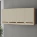 Armario Aereo 4 Portas 120cm 9160 Savana Off White Mobbs