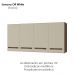 Armario Aereo 4 Portas 120cm 9160 Savana Off White Mobbs