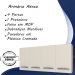 Armario Aereo 4 Portas 120cm 9160 Savana Off White Mobbs