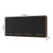 Armario Aereo 4 Portas 120cm 9160 Savana Preto Mobbs