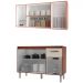 Armario Aereo 4 Portas e Balcao 120cm Savana Off White Mobbs