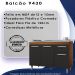 Armario Aereo 4 Portas e Balcao 120cm Savana Preto Mobbs