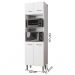 Armario Paneleiro Duplo 197 cm 4P Mara Branco Mobbs