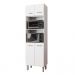 Armario Paneleiro Duplo 197 cm 4P Mara Branco Mobbs
