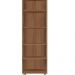 Armario Paneleiro Duplo 197 cm 4P Mara Branco Mobbs cor:Mara Savana Preto