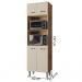 Armario Paneleiro Duplo 197 cm 4P Mara Branco Mobbs cor:Sav Off White