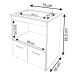 Balcão Cooktop 2 Portas 5 Bocas MDP com Pés Eliana Branco