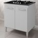 Balcao 70cm Com Tampo Para Cooktop 4 Bocas 9250 Branco Mobbs