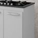 Balcao 70cm Com Tampo Para Cooktop 4 Bocas 9250 Branco Mobbs