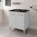 Balcao 70cm Com Tampo Para Cooktop 4 Bocas 9250 Branco Mobbs