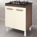Balcao 70cm Com Tampo Para Cooktop 4 Bocas 9250 Savana Off White Mobbs