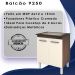 Balcao 70cm Com Tampo Para Cooktop 4 Bocas 9250 Savana Off White Mobbs
