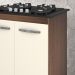 Balcao 70cm Com Tampo Para Cooktop 4 Bocas 9250 Savana Off White Mobbs