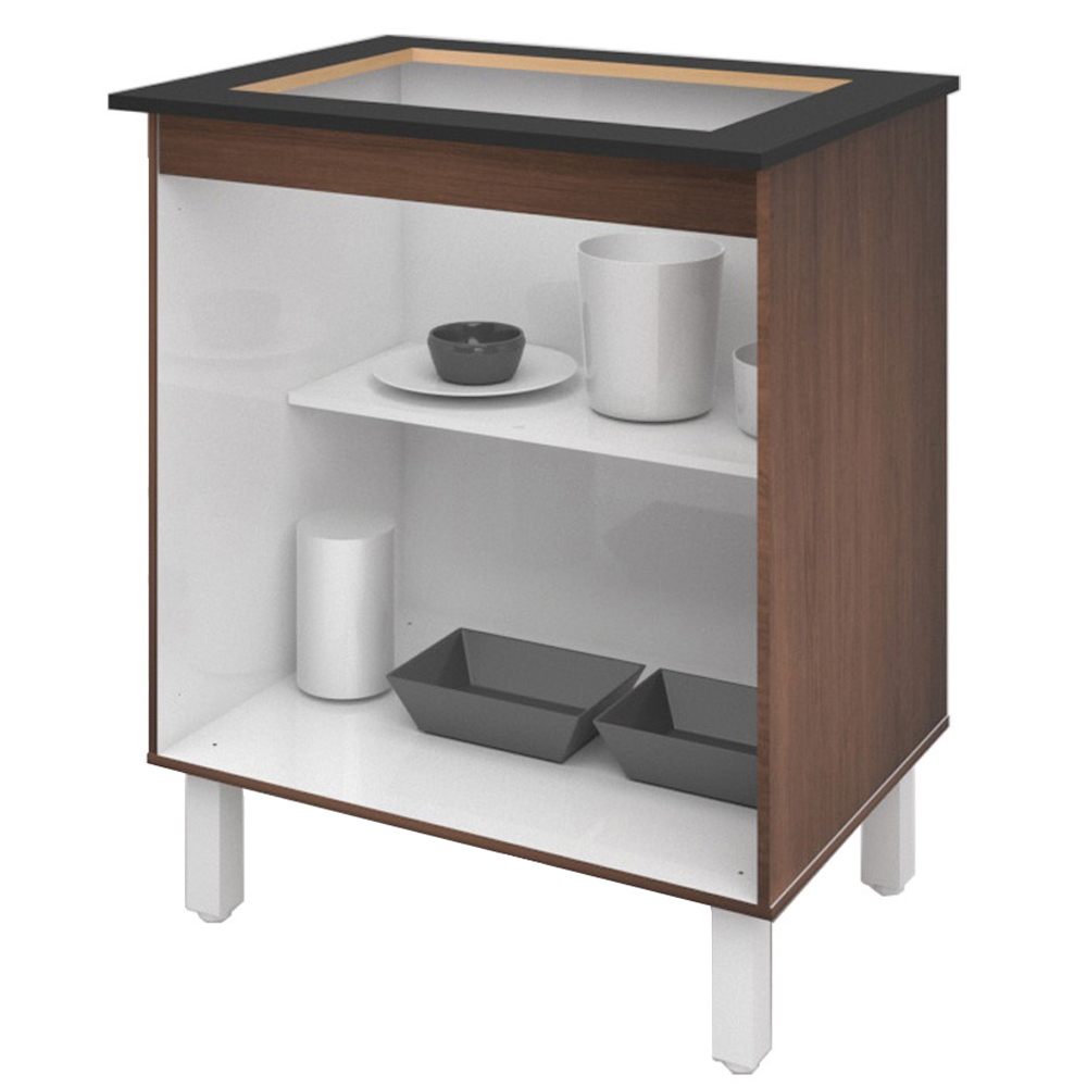 Balcao 70cm Com Tampo Para Cooktop 4 Bocas 9250 Savana Off White Mobbs
