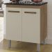 Balcao 75 cm Com Tampo Para Cooktop 4 Bocas 9250 Savana Off White Mobbs