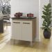 Balcao 75 cm Com Tampo Para Cooktop 4 Bocas 9250 Savana Off White Mobbs