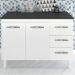 Balcao Com Tampo 120cm 9110x9300 Branco Preto Mobbs