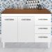 Balcao Com Tampo 120cm 9110x9300 Branco Savana Mobbs