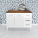 Balcao Com Tampo 120cm 9110x9300 Branco Savana Mobbs