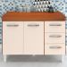Balcao Com Tampo 120cm 9110x9300 Savana Off White Mobbs