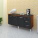 Balcao Com Tampo 150cm 9130x9310 Savana Preto Mobbs