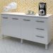 Balcao Com Tampo 160cm 9140X9320 Branco Mobbs