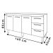 Balcao Com Tampo 160cm 9140X9320 Branco Preto Mobbs