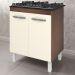 Balcao Com Tampo 70cm Para Cooktop 5 Bocas 9255 Savana Off White Mobbs