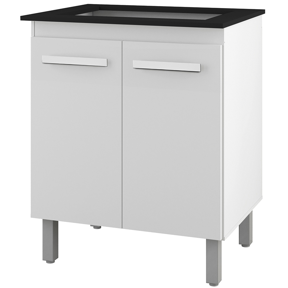 Balcao Com Tampo 75 cm Para Cooktop 5 Bocas 9255 Branco Mobbs