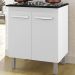 Balcao Com Tampo 75 cm Para Cooktop 5 Bocas 9255 Branco Mobbs