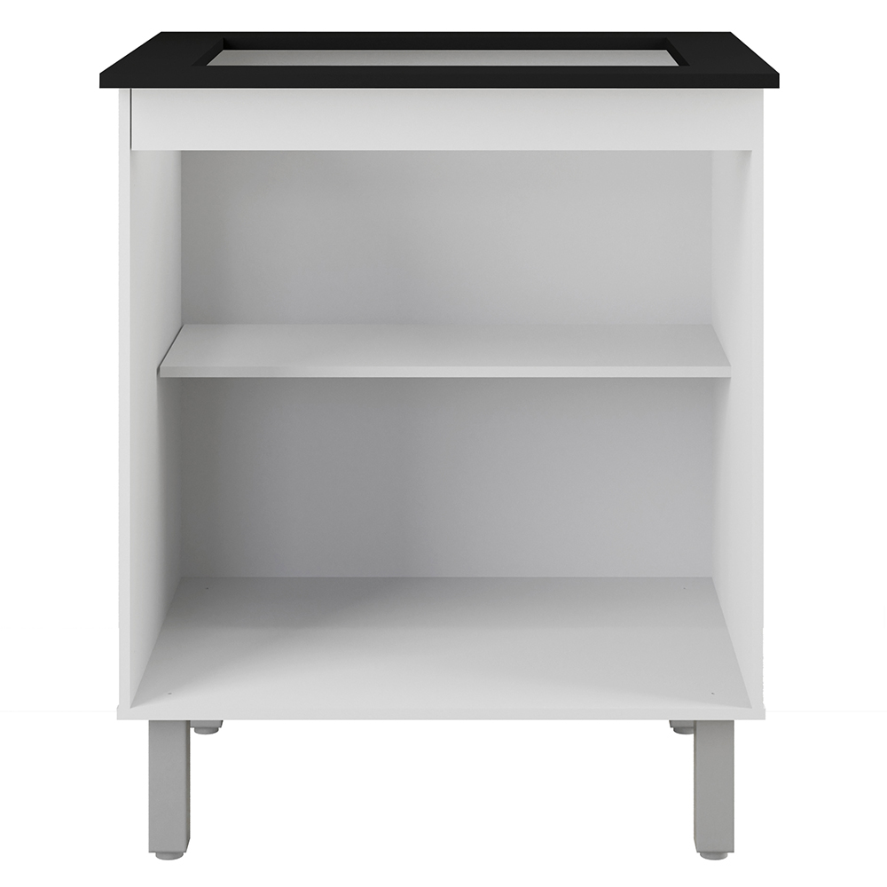 Balcao Com Tampo 75 cm Para Cooktop 5 Bocas 9255 Branco Mobbs