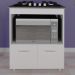 Balcao Com Tampo Cooktop 4 Bocas 75cm 9440 Branco Mobbs