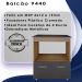 Balcao Com Tampo Cooktop 4 Bocas 75cm 9440 Savana Preto Mobbs