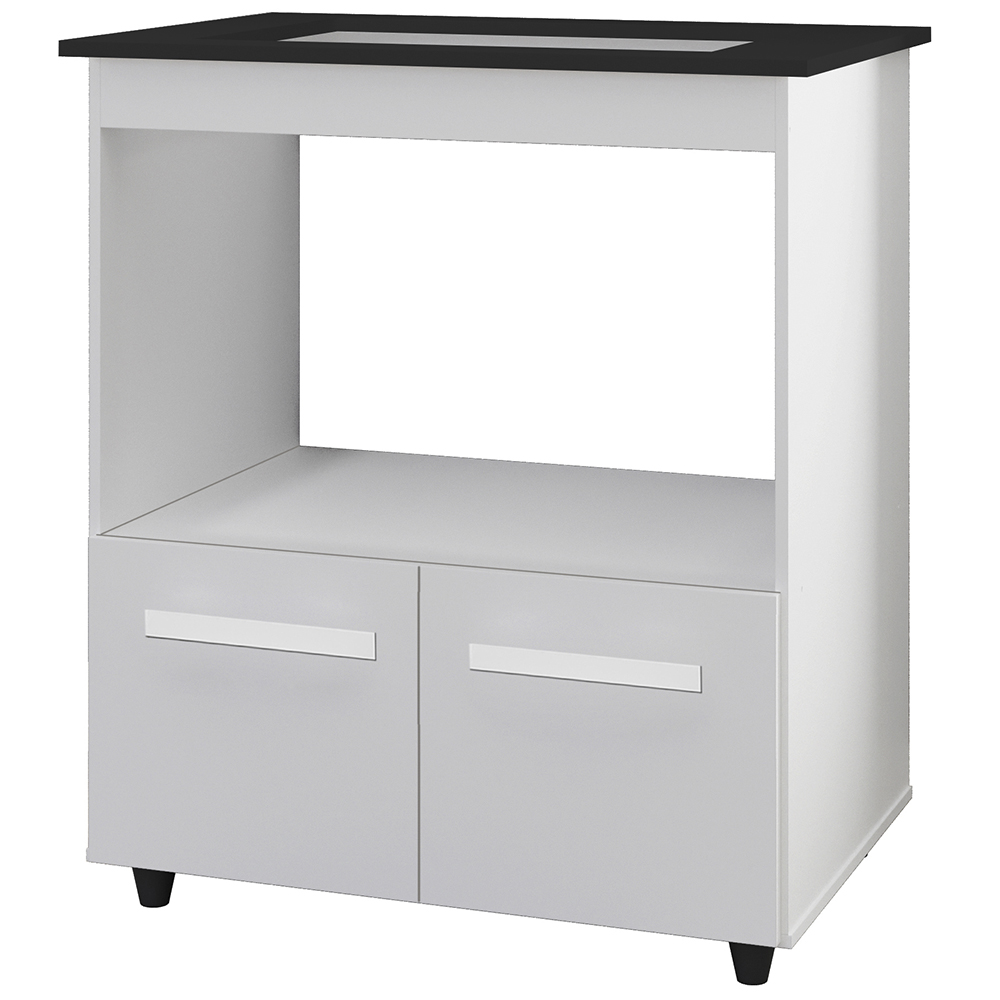 Balcao Com Tampo Cooktop 5 Bocas 75cm 9445 Branco Mobbs