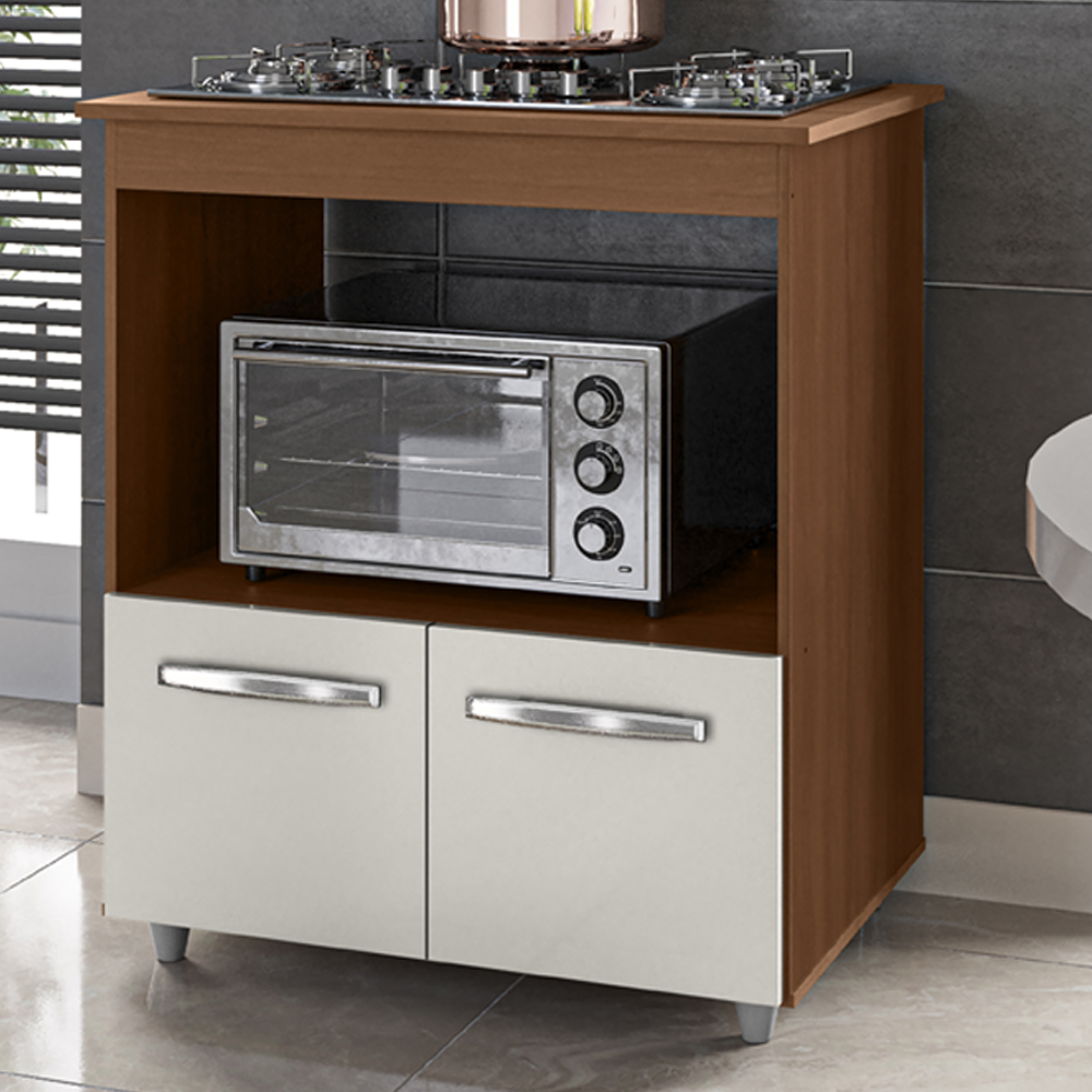 Balcao Com Tampo Cooktop 5 Bocas 75cm 9445 Savana Off White Mobbs