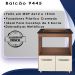 Balcao Com Tampo Cooktop 5 Bocas 75cm 9445 Savana Off White Mobbs
