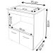 Balcao Com Tampo Cooktop 5 Bocas 75cm 9445 Savana Off White Mobbs