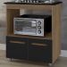 Balcao Com Tampo Cooktop 5 Bocas 75cm 9445 Savana Preto Mobbs