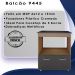 Balcao Com Tampo Cooktop 5 Bocas 75cm 9445 Savana Preto Mobbs