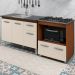 Balcao Cooktop 5 Bocas e Pia 120cm Savana Off White Mobbs