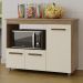Balcao Multiuso 3 Portas 114cm 9480 Savana Off White Mobbs