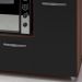 Balcao Multiuso 3 Portas 114cm 9480 Savana Preto Mobbs