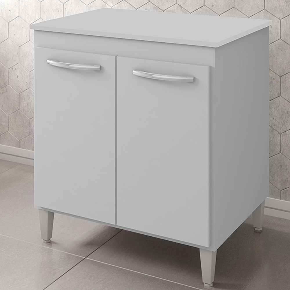 Balcao Multiuso 70cm 2 Portas 9240 Branco Mobbs